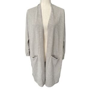 New Donni Ribbed Sandwash Open Front Cardigan